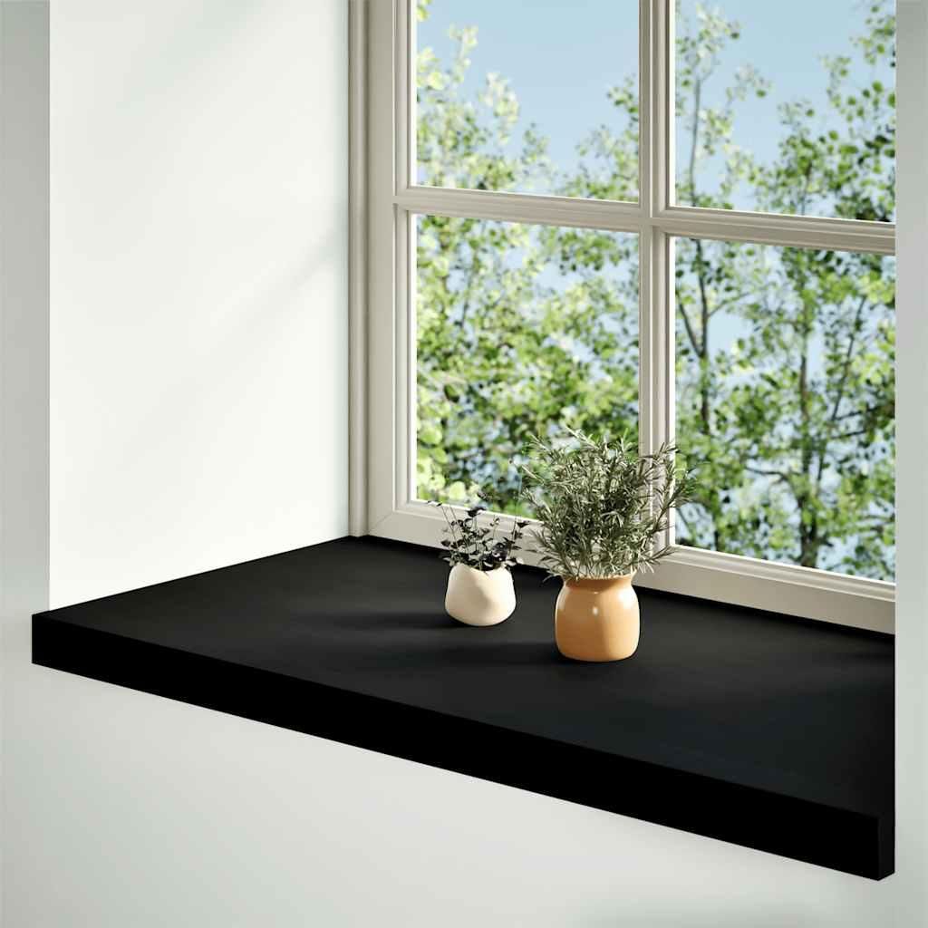 vidaXL Fensterbänke 2 Stk. Dunkelbraun 90x40x2 cm Massivholz Eiche