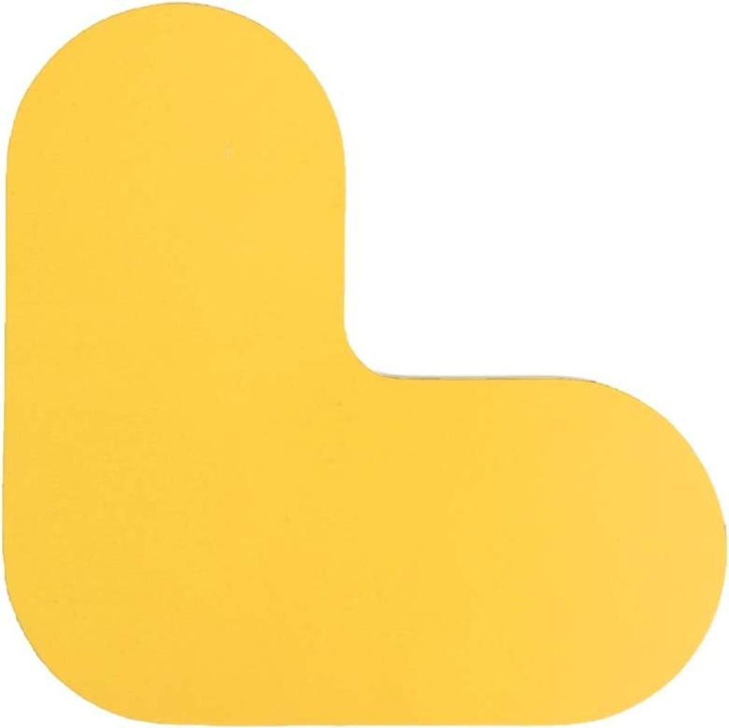 Ecke - Anti - Rutsch Gelb 19 x 19 cm Anti - Rutsch - Bodenaufkleber - Gelb - Anti - Rutsch - Polyvinyl chloride (PVC) - 0,78 mm - Innenbereich - DM...