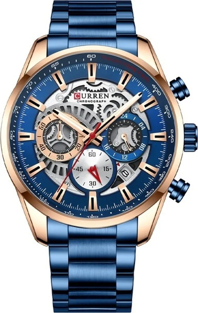 Montre CURREN Kody Bleue Homme KP14249 - Élégance et Précision Quartz