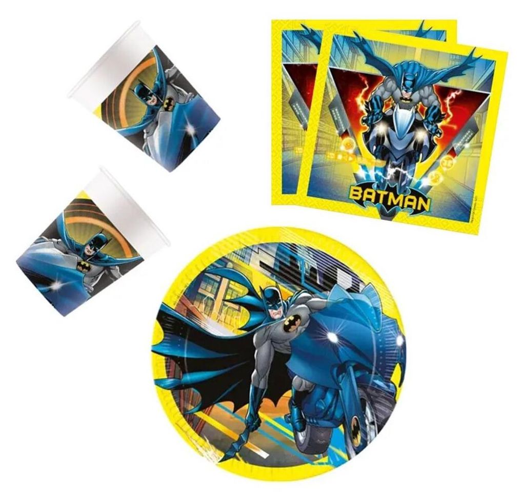 Batman "Rogue Rage" feestset met 36 stuks en een bord van Productafbeelding 