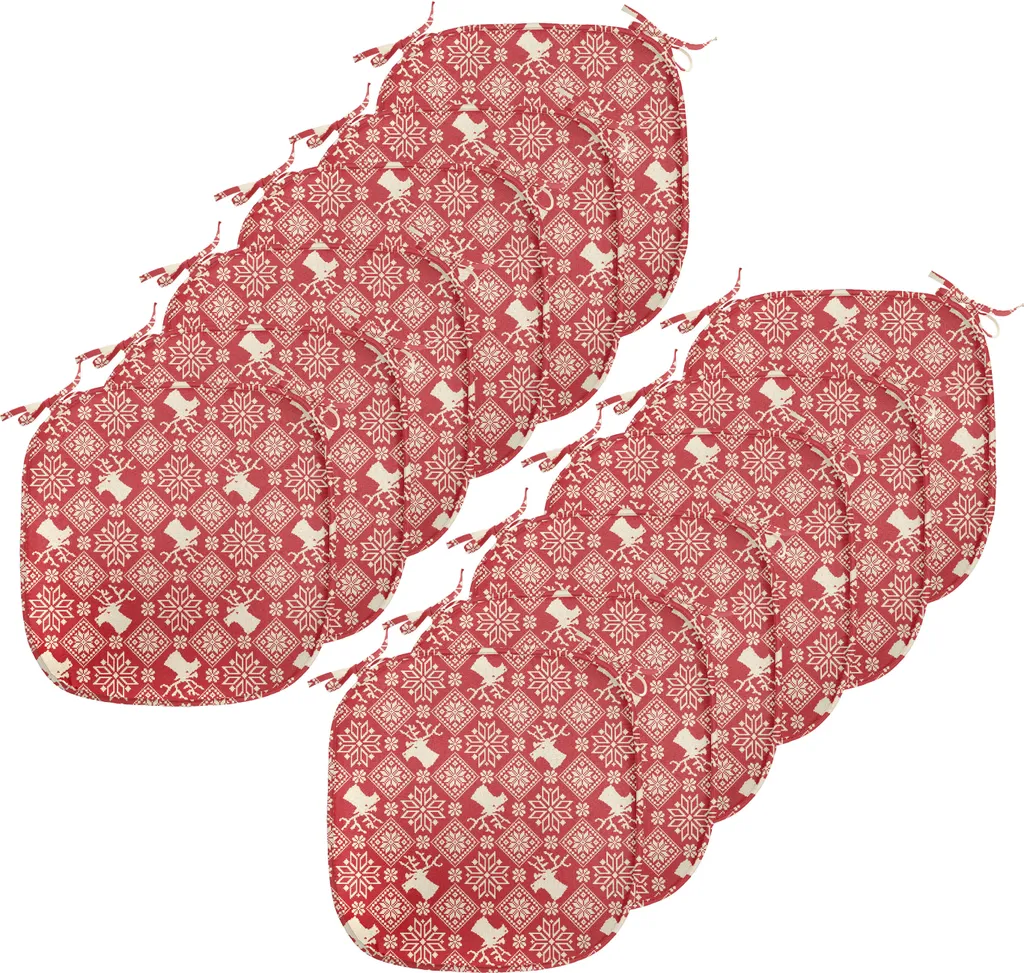 Offerta Set 12 Cuscini Sedie 40x40 Impermeabili ABAKUHAUS Flora
