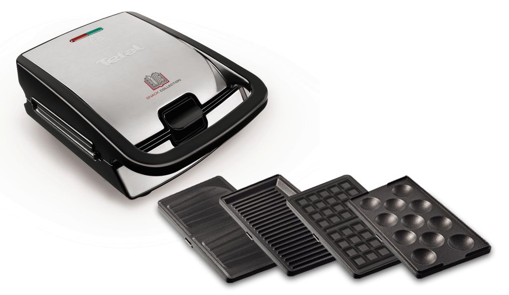 Tefal SW854D16 sandwich maker 700 W Black, Stainless steel Immagine del prodotto 
