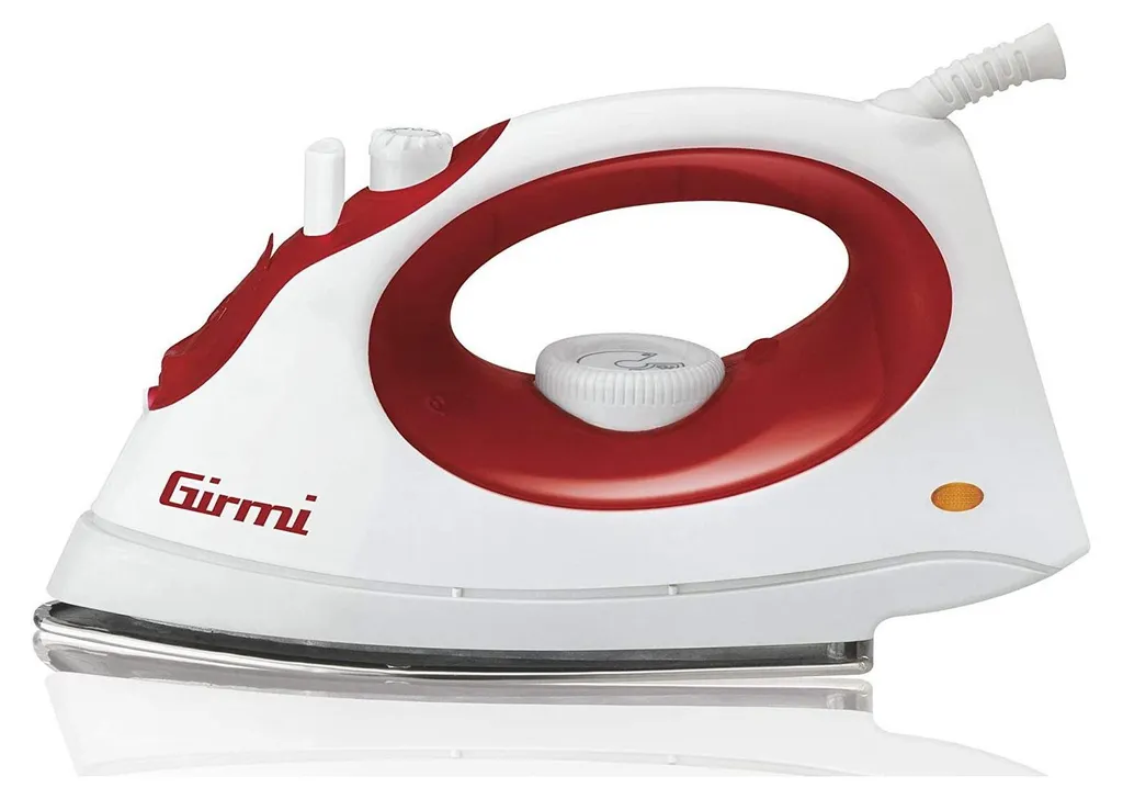 Girmi ST01 Fer à Repasser Vapeur 1800W Semelle Inox Rouge et Blanc