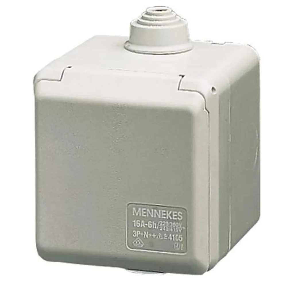 Prise murale Cepex 16A 3p 6H 230V IP44 réf 4102 pour installation fixe