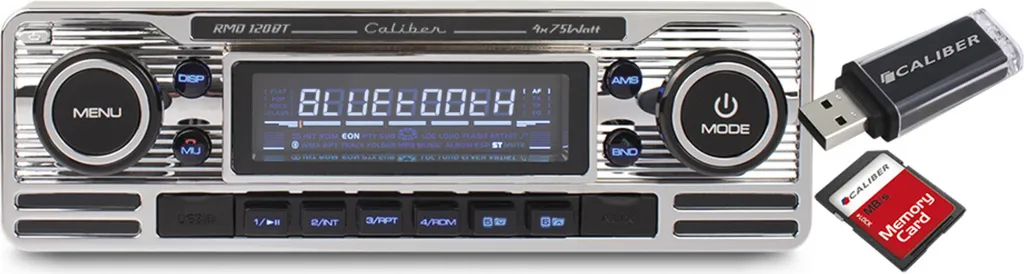 Autoradio Bluetooth 1 DIN Rétro Caliber RMD120BT - Kit Mains Libres USB - 4