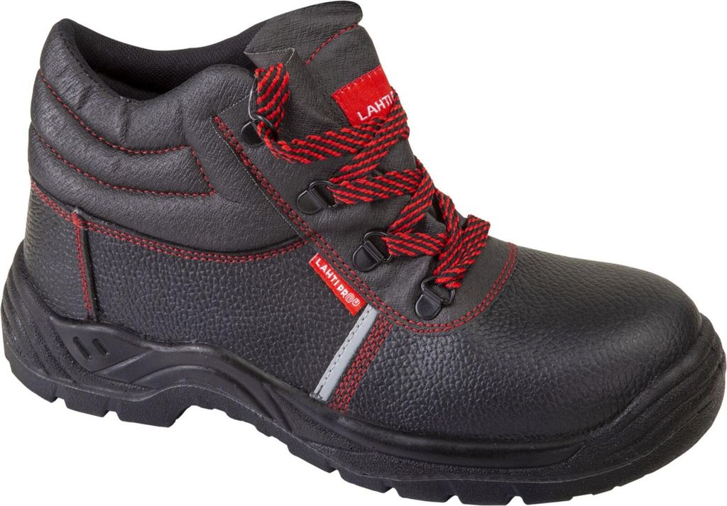 Schwarze Lederstiefel, S1 Src, "41", Ce, Lahti