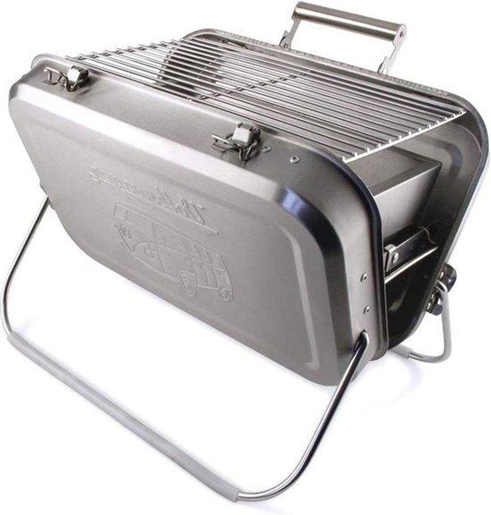 Portable Grill aus Edelstahl - VW T1 Bus Design