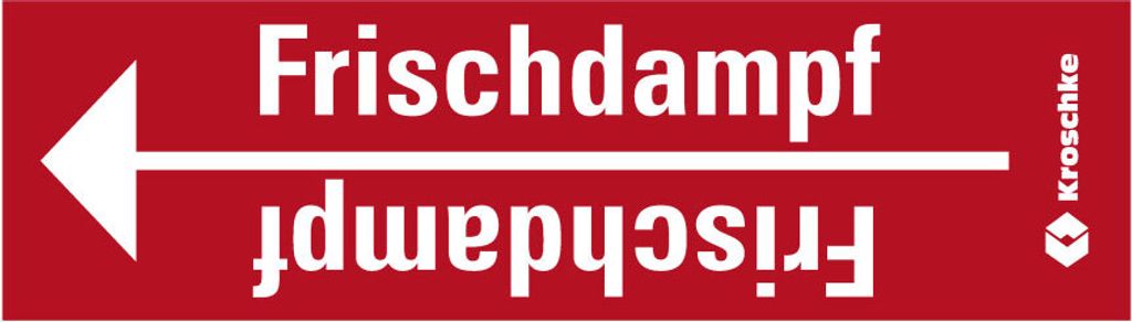 Dreifke Rohrleitungsband Frischdampf, praxisbewährt, ab Ø 10mm, rot/weiß, 33m/Rolle