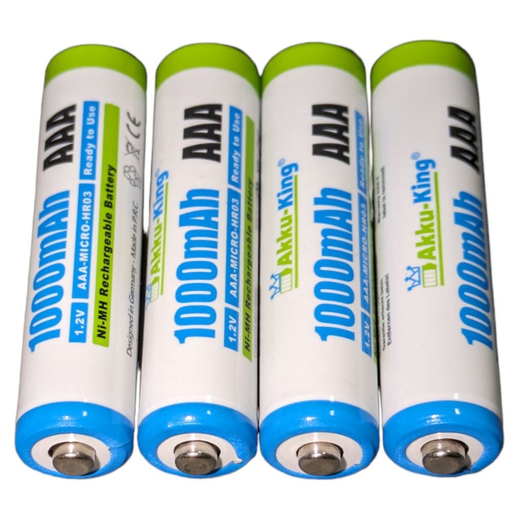 Vhbw AAA Akkus 2 Stück | 1000 MAh, 1,2V NiMH – Kompatibel Mit Siemens Gigaset S820H, S850 U.a.