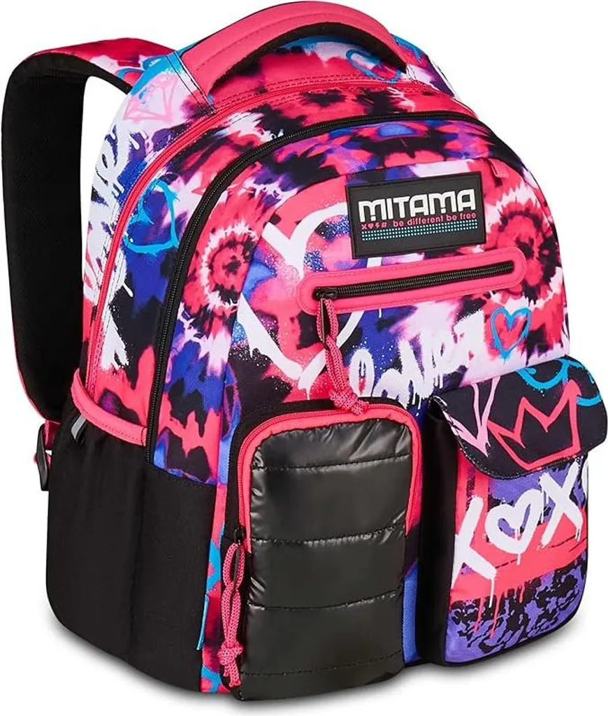 Sac à dos scolaire New Plus Tye Love MITAMA 64740 ergonomique enfant