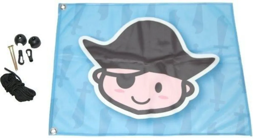 Asta della bandiera BABY-PIRATE: Kit Nautico Completo per Piccoli Capitani