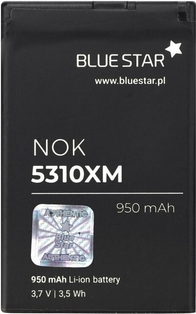 Bluestar Akku Ersatz kompatibel mit Nokia 5310 / 5630 XpressMusic 950 mAh Li-lon Austausch Batterie Accu BL-4CT