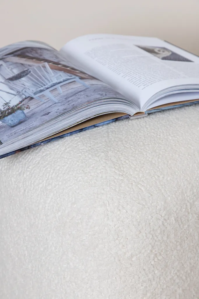 Pouf Rotondo Teddy Bianco Peg 46cm - Seduta Extra e Relax - 7
