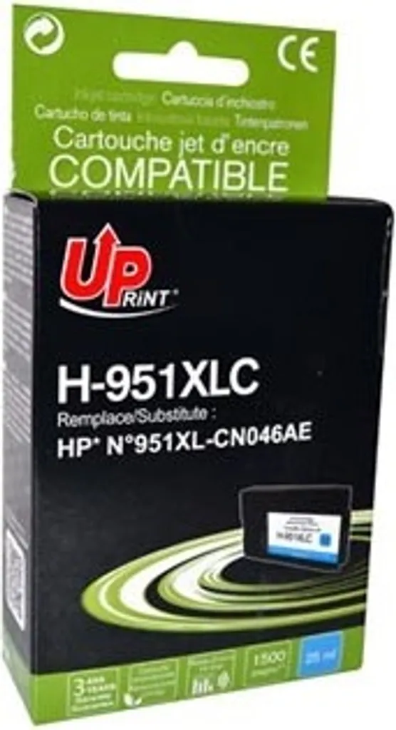 Encre Cyan HP 951XLC UPrint 3584770888251 pour éviter les pannes d'encre
