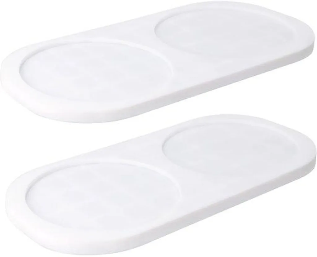 Sous-verres silicone blancs pour protéger vos tables des taches d'eau