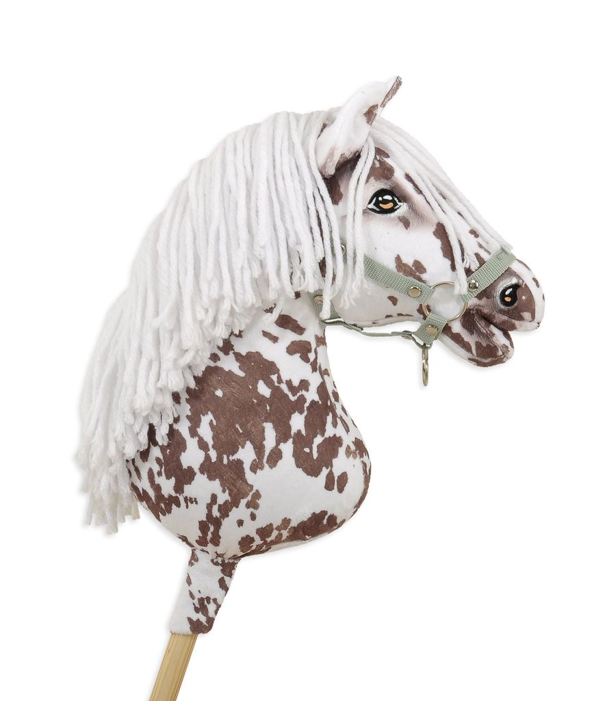 FeiOne Hobby Horse Set - 3 Aufblasbare Steckenpferde + Brosche, Für Kinderpartys