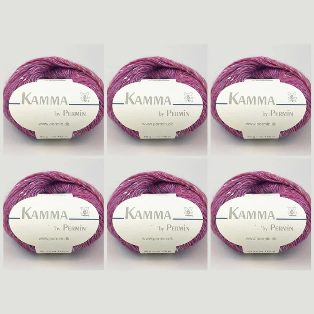 Kit Tricot Pull Femme Laine Kamma Permin Soie et Alpaga Rose Tweed