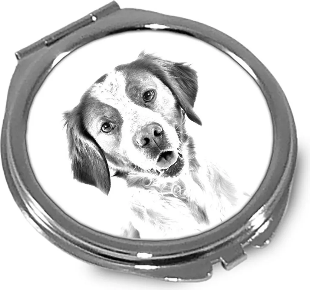 Specchietto da Tasca Cane Bretone Art-Dog | Qualità Top per Cinofili - 1