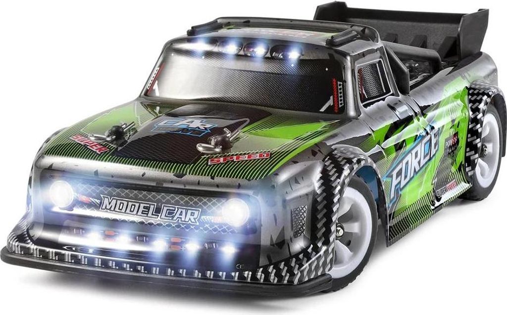 RC Auto - 284131 Short Course 1:28 4WD - 30 km/h - 2,4 GHz - 100 m Reichweite - LED-Licht - RTR - Grün