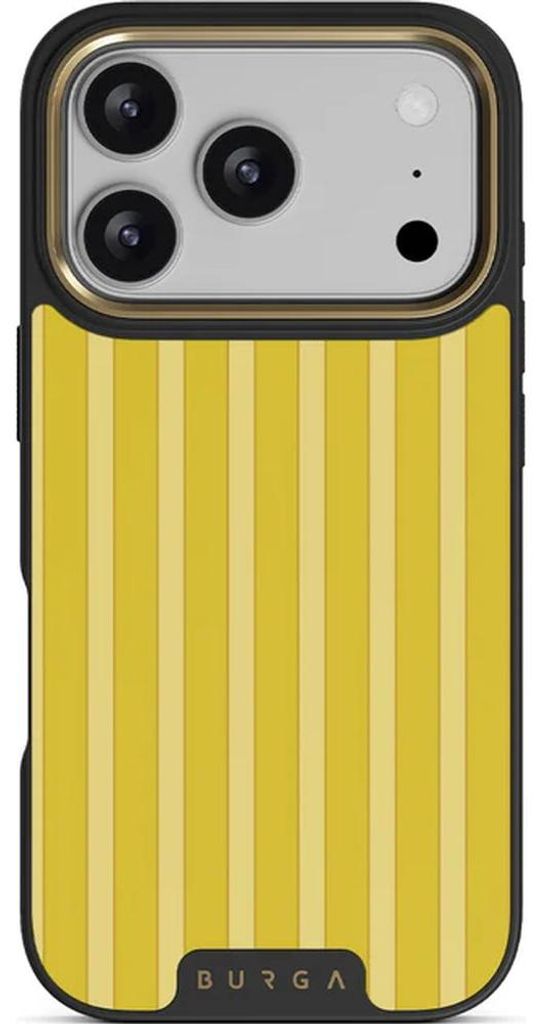Handyhülle für iPhone 17 Pro, Burga Elite Dark MagSafe, Sunbreak Gold