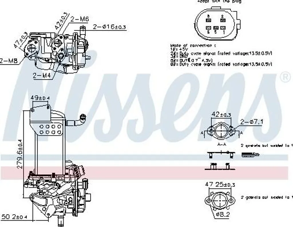 Vanne EGR avec Module pour VW Amarok 2.0 TDI - Remplace OE 03L131512DS