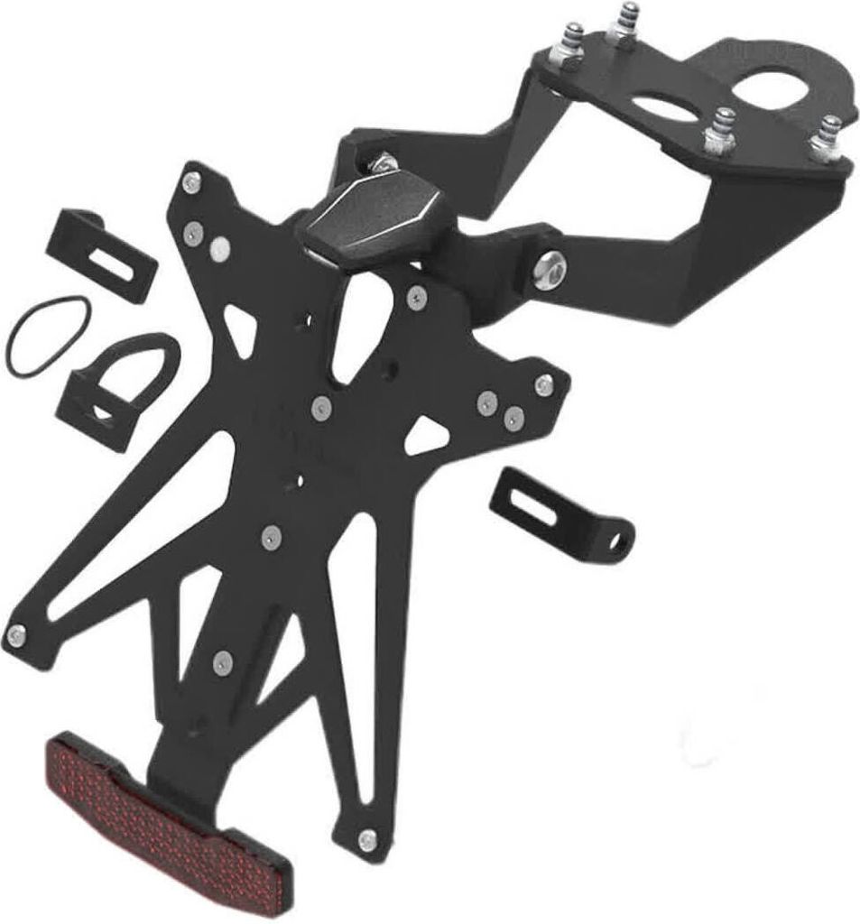 Lightech B3 Verstellbarer Kennzeichenhalter-Satz mit Licht und Reflektor