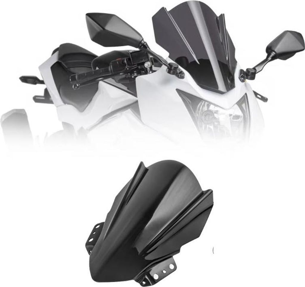 TopX Zubehör WINDSCHUTZSCHEIBE KAWASAKI NINJA 250 SL 250SL 15 16 VERKLEIDUNG HIT