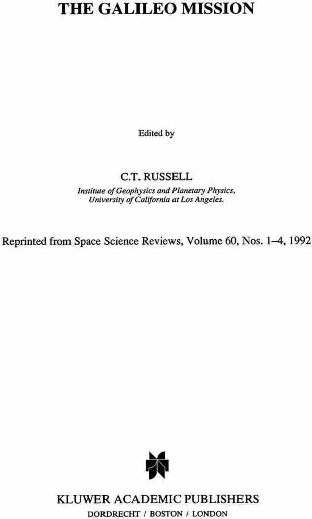 The Galileo Mission