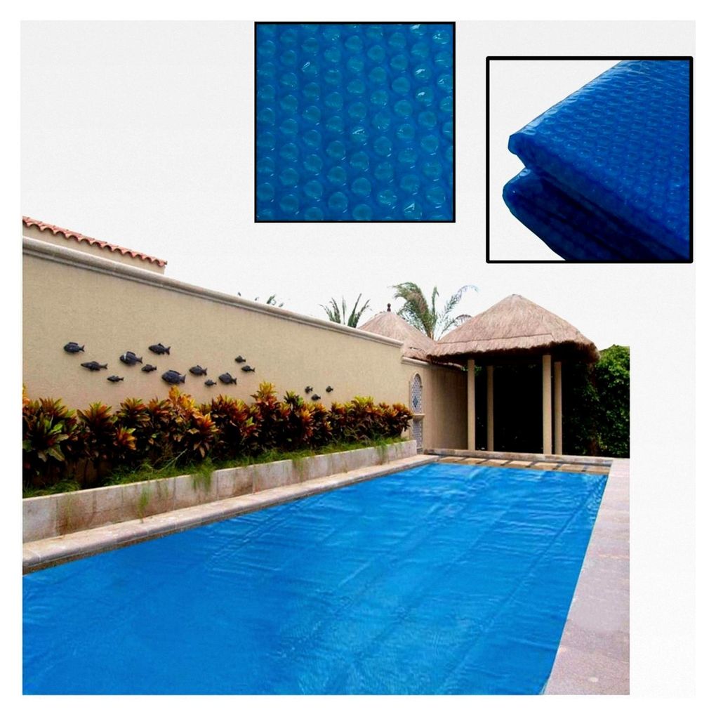 Solarfolie für Poolabdeckung und Solarheizung (Blau/Rechteckig 1,60 x 2,60 m)