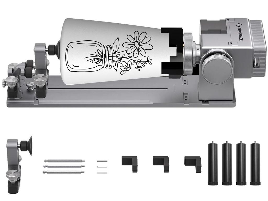 ATOM STACK R8 Rotary Roller mit Risern,Multifunktions Roller modul für A5/A6/A10/A12/A20/A24/A30/A40/A470/K60/Kraft/P1 usw.