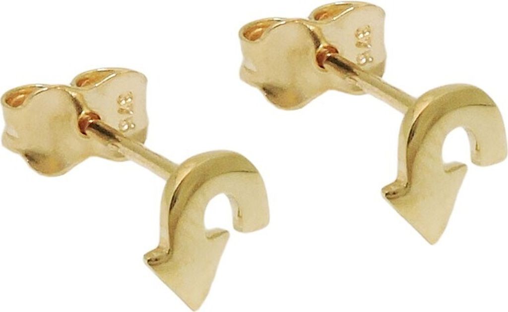 Paar Stecker Ohrstecker Wendepfeil Ohrringe Ohrschmuck 375 Gold Gelbgold