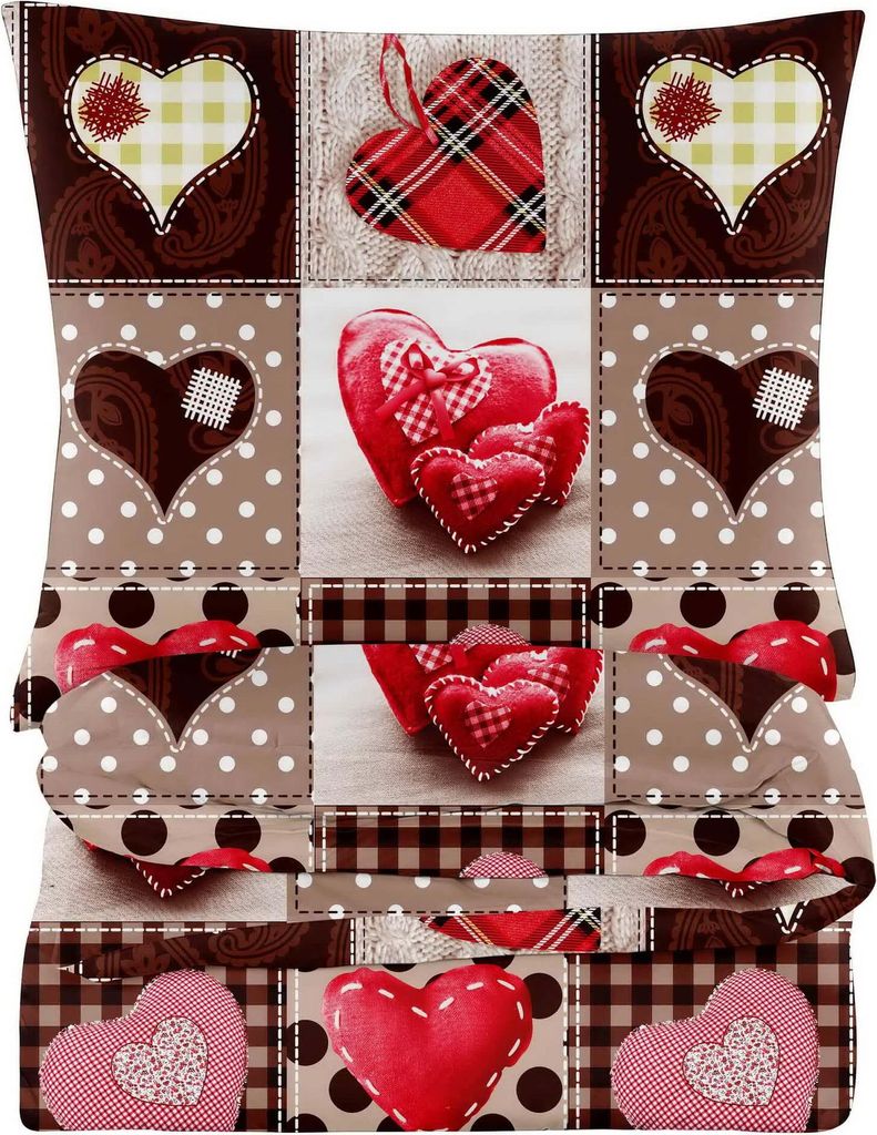 Bettwäsche - 200x200 cm - Bettbezug und Kissenbezügen Set - Produktbild 