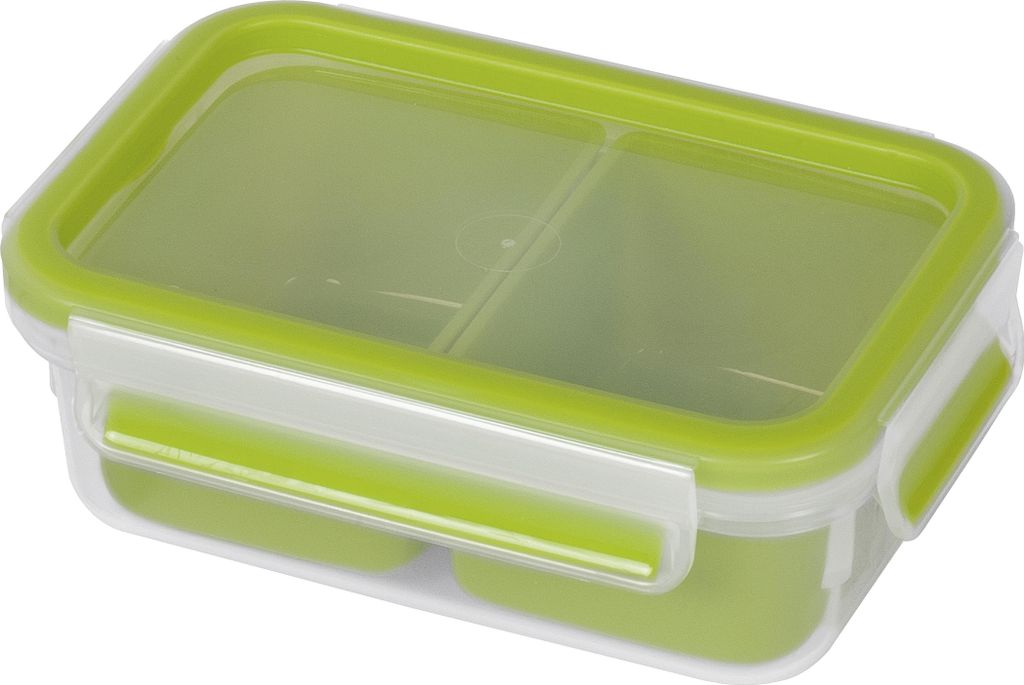 emsa Snackbox CLIP & GO 0,55 Liter transparent / grün Produktbild 