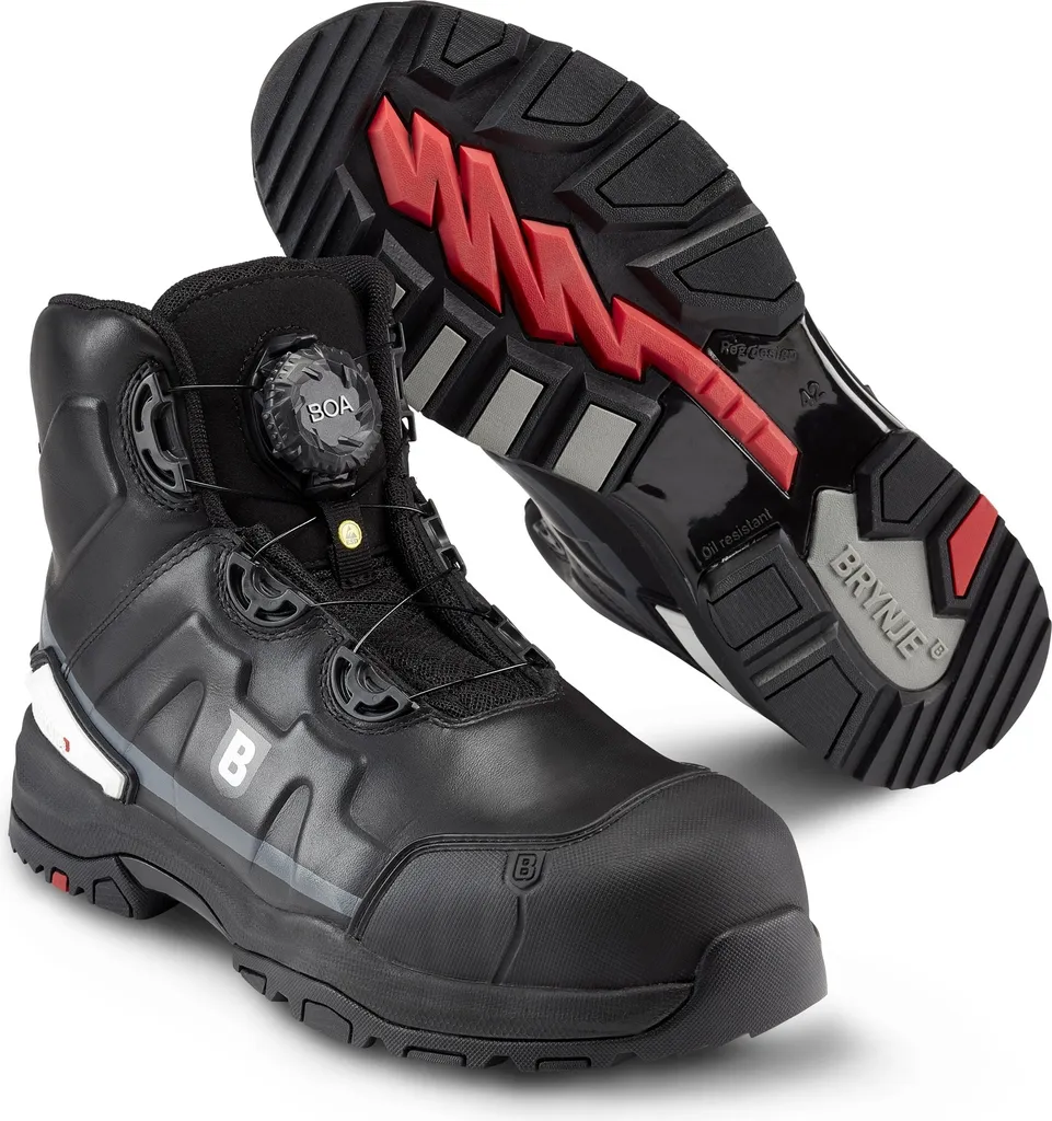 Chaussures de sécurité SRC anti-glisse Brynje Storm S3 Noir T43