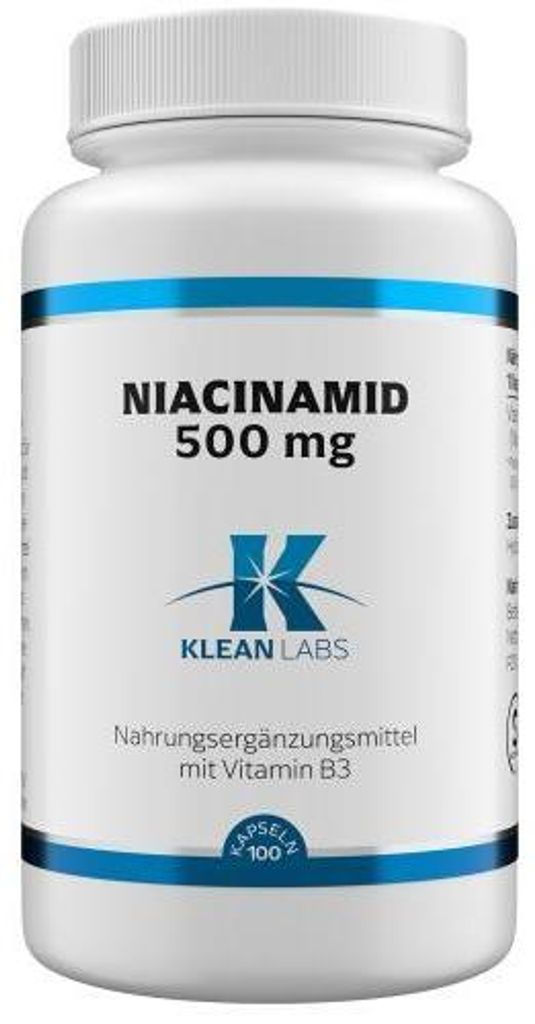 Niacinamide B3 500 mg Klean Labs Capsule 100 Capsule Immagine del prodotto 