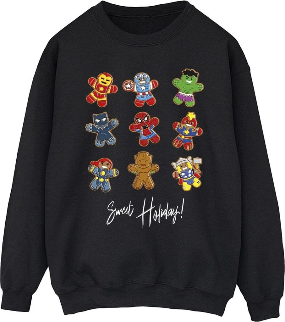 Marvel - "Gingerbread Avengers" Sweatshirt für Herren BI35619 (XXL) (Schwarz)