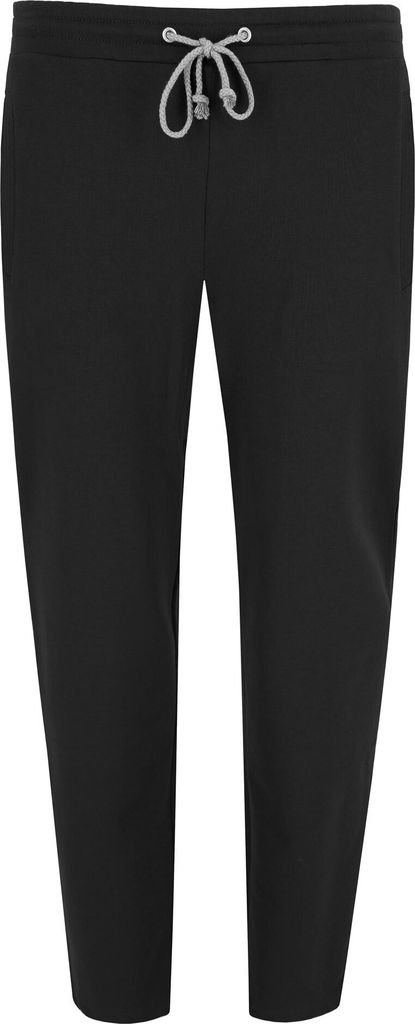 hajo Herren Sweathose - Jogginghose, Klima-Komfort, Stretch Baumwolle-Mix, uni Schwarz L