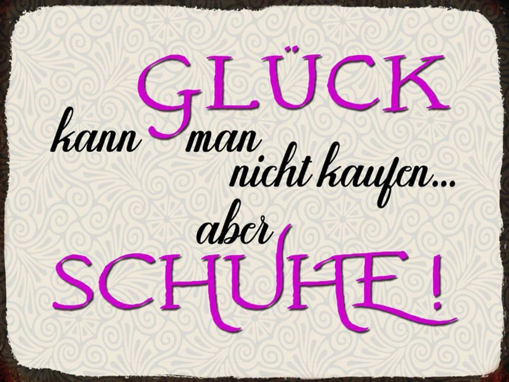 vianmo Holzschild 30x40 cm Glück nicht kaufen aber Schuhe