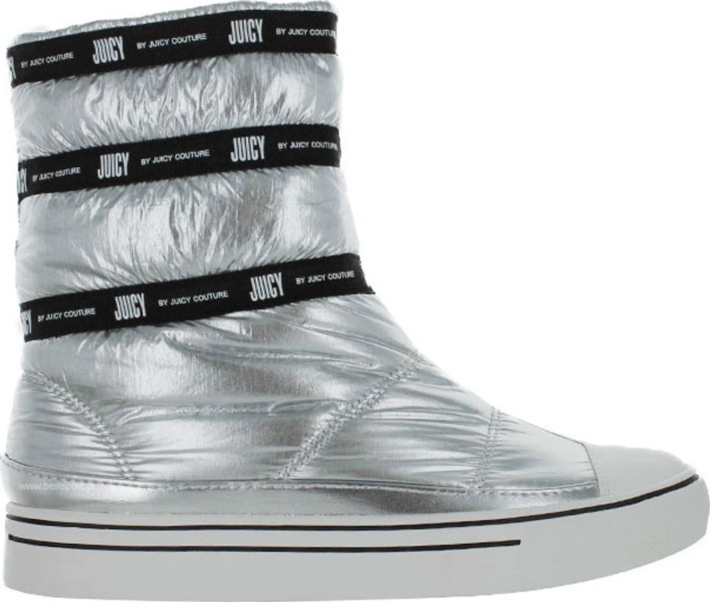 JUICY COUTURE CALINDA SHINY Silberne Schneestiefel für Damen 41