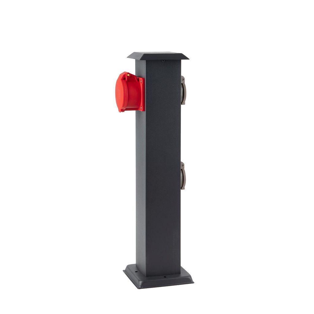 Garten Steckdosensäule Edelstahl IP44, zum Laden von Produktbild 