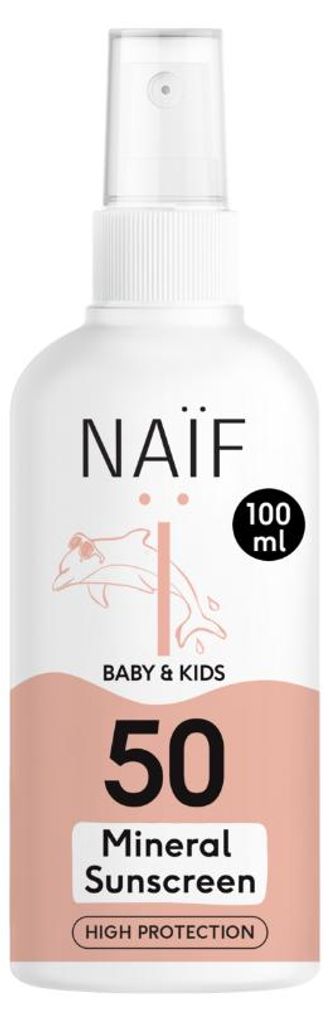 Naïf Mineralisches Sonnenschutzspray für Baby & Kids LSF 50 Produktbild 
