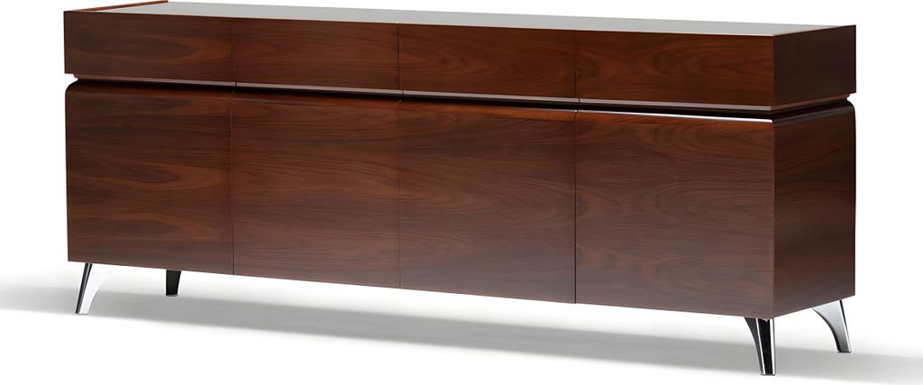 Elegante braune Holzkonsole im stilvollen Design