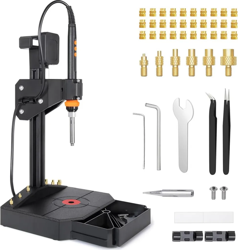 Presse à inserts Heatset 90W et fer à souder pour pièces imprimées 3D