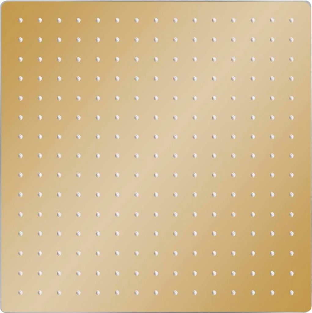vidaXL Regenbrause Edelstahl 40x40 cm Quadrat Golden