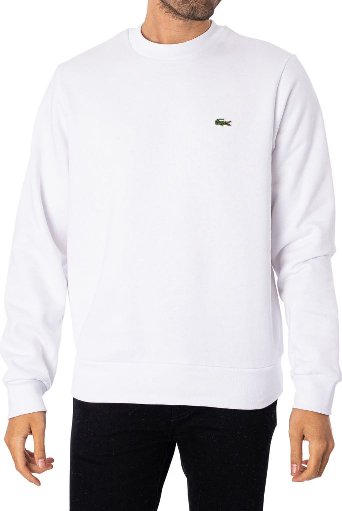 Lacoste Bio Baumwolle Fleece Crew Pullover Herren Produktbild 10