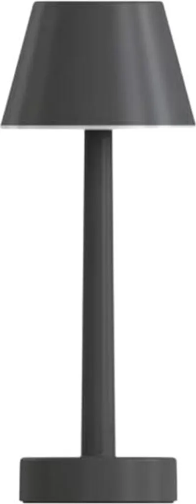 Lampada da tavolo Calex Lucca, ricaricabile, senza fili, dimmerabile, colori e luce bianca calda, impermeabile, nero