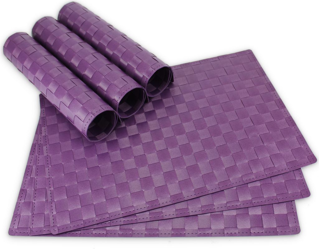 Tischsets MODERN 6er Set Violett als Tischuntersetzer
