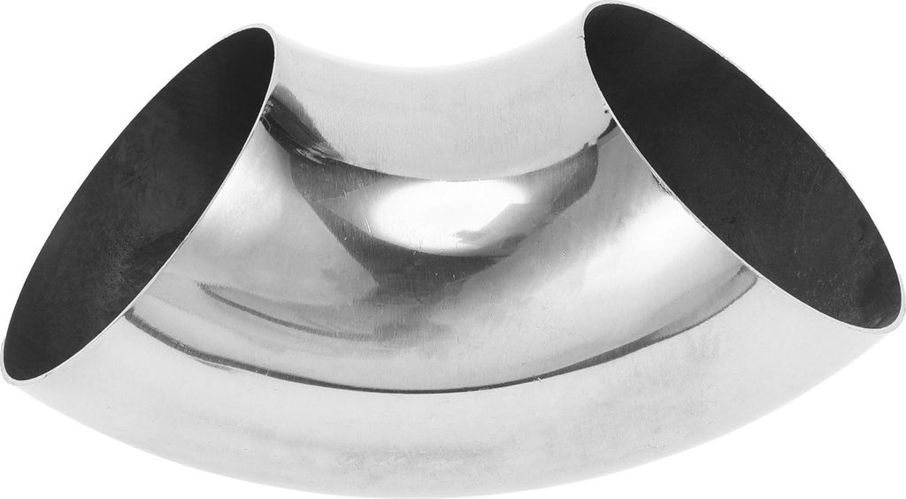 90 Grad Bogenbogen Auto Modifizierte Auspuffrohrleitung Rohrleitung 3" Zoll OD Dicke 1,0 mm/19GA 76x175x1,0 mm 304 Edelstahl Silberton