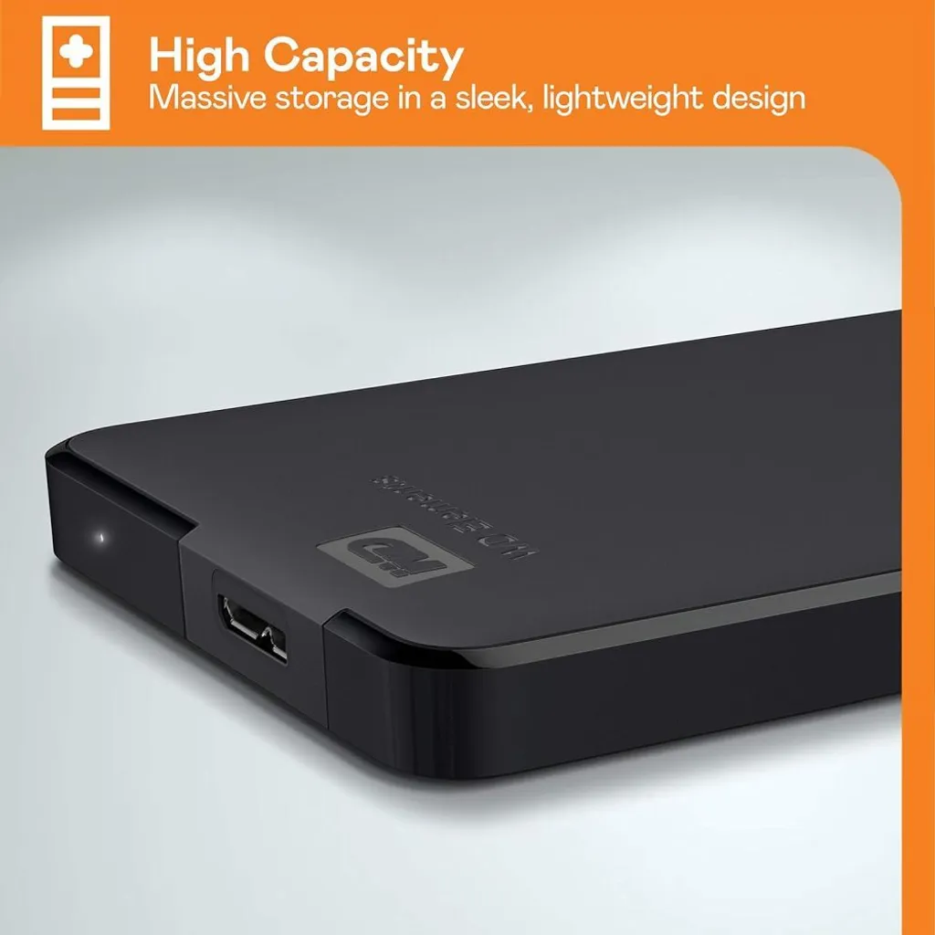 Disque Dur Externe 5To WD Elements Portable USB 3.0 - Boîtier Noir - 6