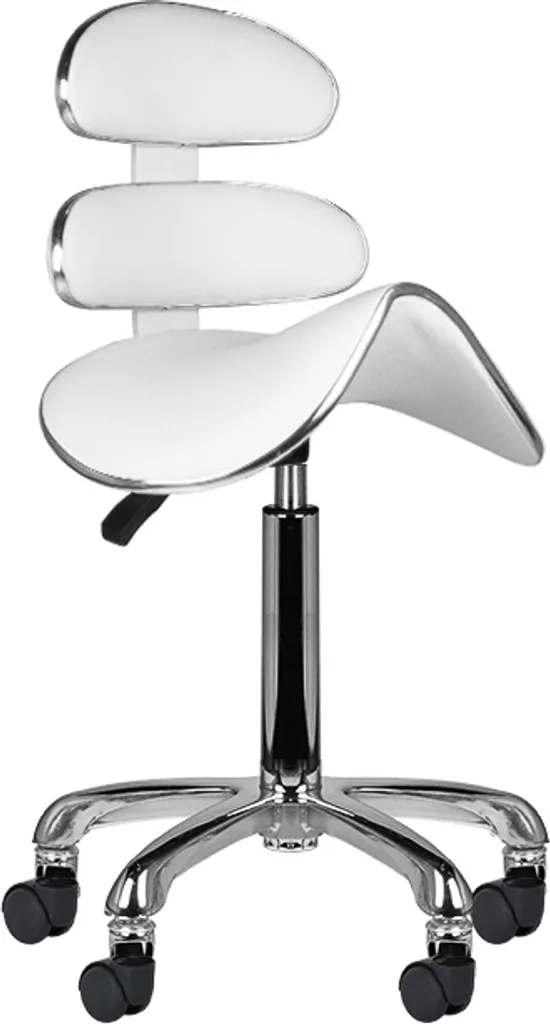 Siège de soins esthétiques pivotant Am-880 blanc pour cabinet médical